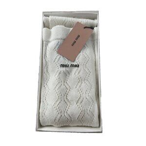 MIU MIU Cotton Knit Tights Collant in Latte ( Sz 1 - XS/S )